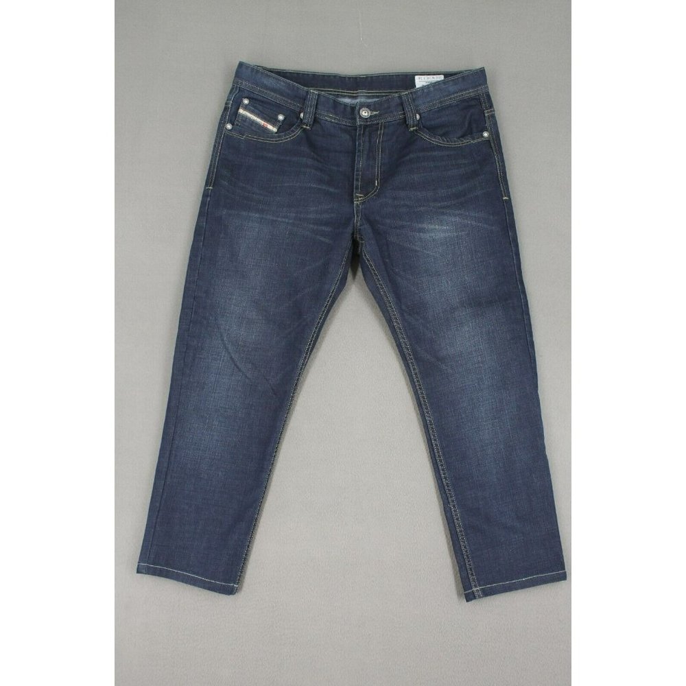Diesel Jeans Men's 36x 25 Zatiny Regular Blue Denim Pants